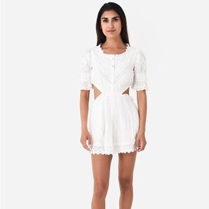 LoveShackFancy Delina Dress (True White
